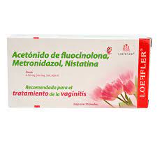 FLUOCINOLONA/METRONIDAZOL/NISTATINA OV 10