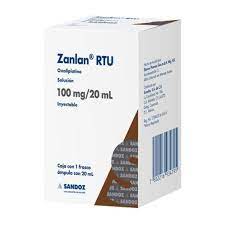 Zanlan RTU 100 Mg Solución Inyectable Frasco Ámpula 20 Ml