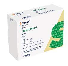 Zarzio 30 Mu 0.5 Ml Solución Inyectable 5 Jeringas Prellenadas