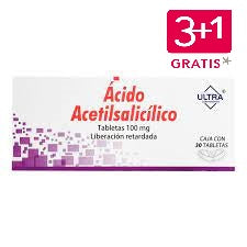 ACIDO ACETILSALICILICO 100MG TAB C30