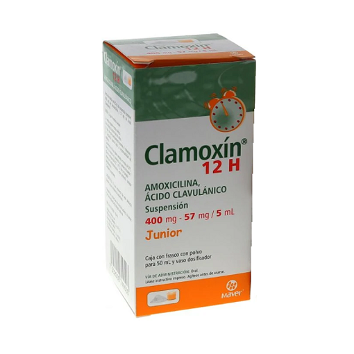 AMOXICILINA/CLAVULANATO 12H 400MG 50ML