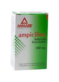 AMPICILINA 500MG INY 2ML AMP C1