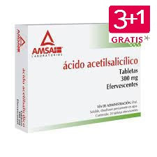 ACIDO ACETILSALICILICO 300MG TAB 20EFERV