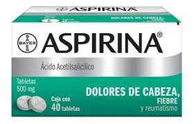 ASPIRINA 500MG TAB C40