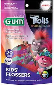 GUM KIDS FLOSSERS  C/20 TROLL