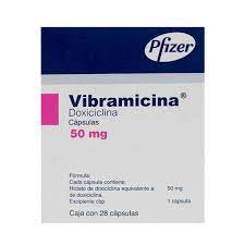 VIBRAMICINA 50MG CAP C28